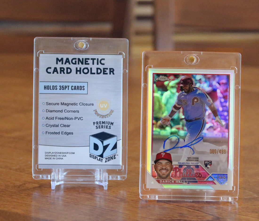 topps magnetic card holder trading cards sports cards dislay zone card sleeves card protection
