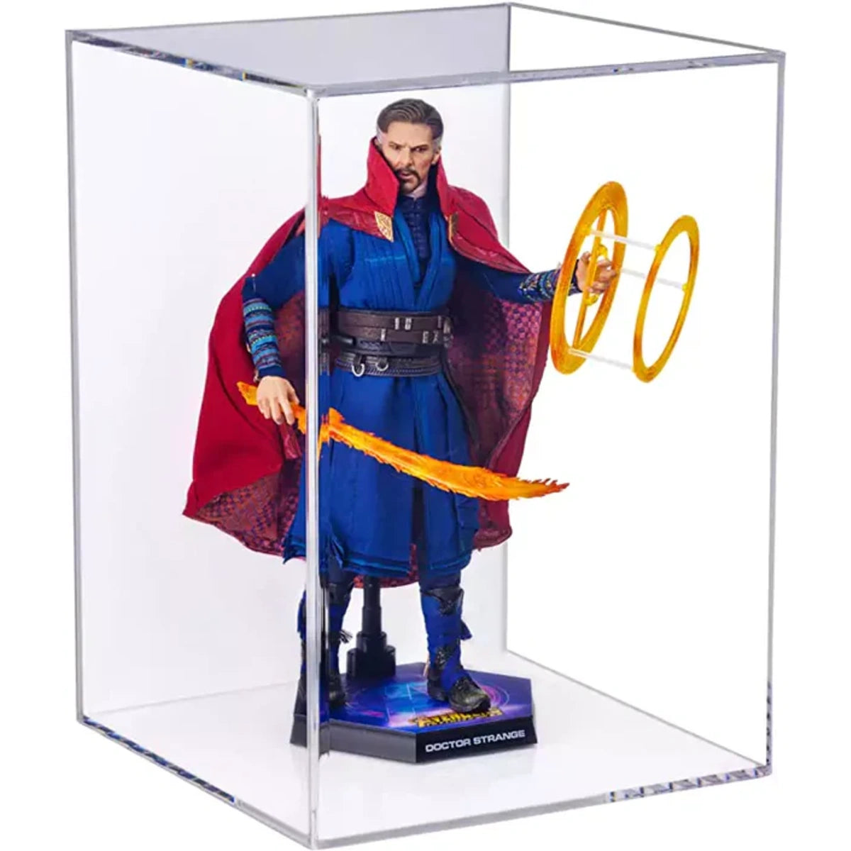 10.5" x 10.5" x 14.5" Acrylic Display Case for Figurine, Doll, or Action Figure Clear Plastic Box