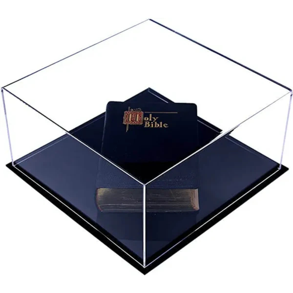 12" x 12" x 6" Acrylic Book Display Case Clear Plastic Box Bible