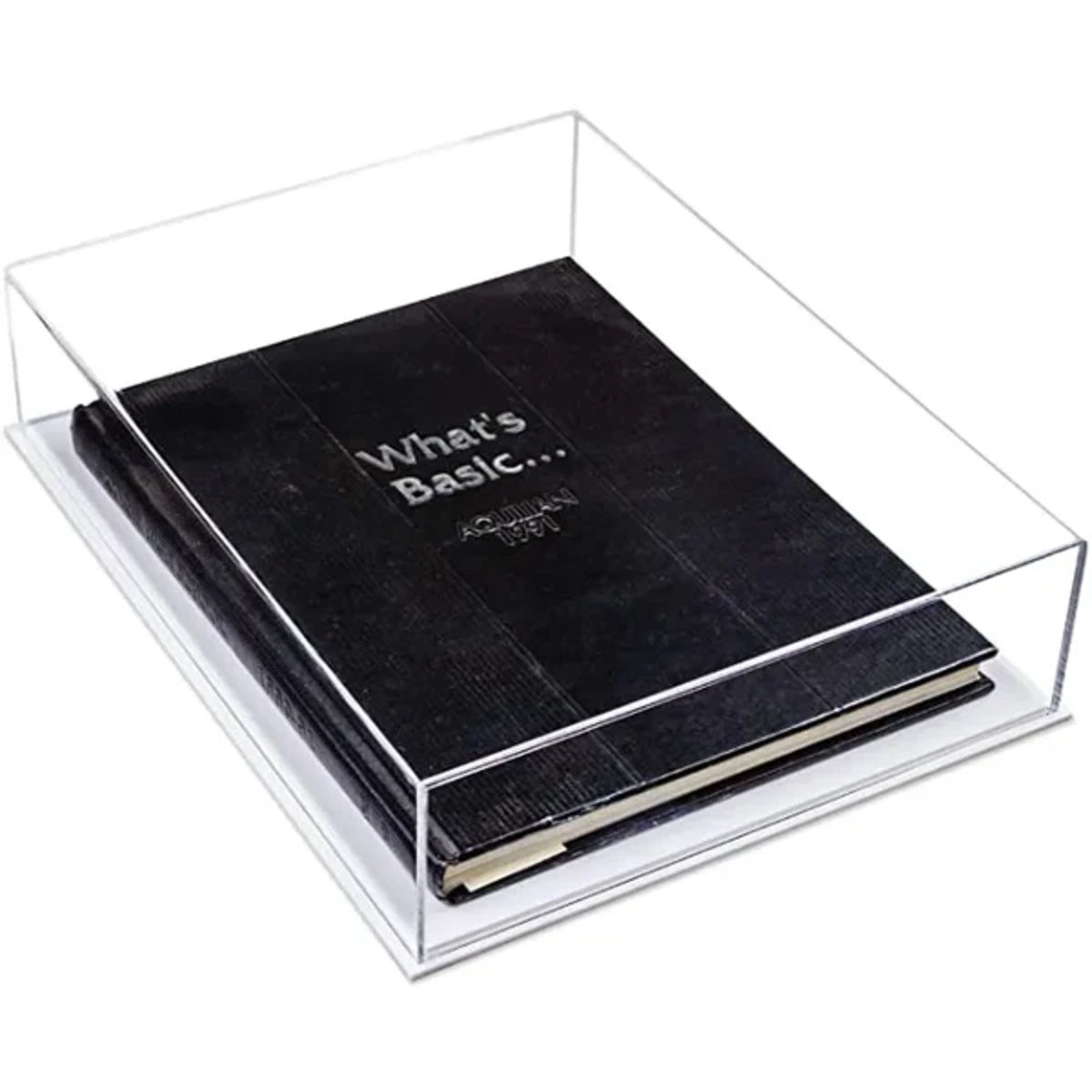 13" x 10" x 3" Acrylic Book Table Top Display Case Plastic Clear Box