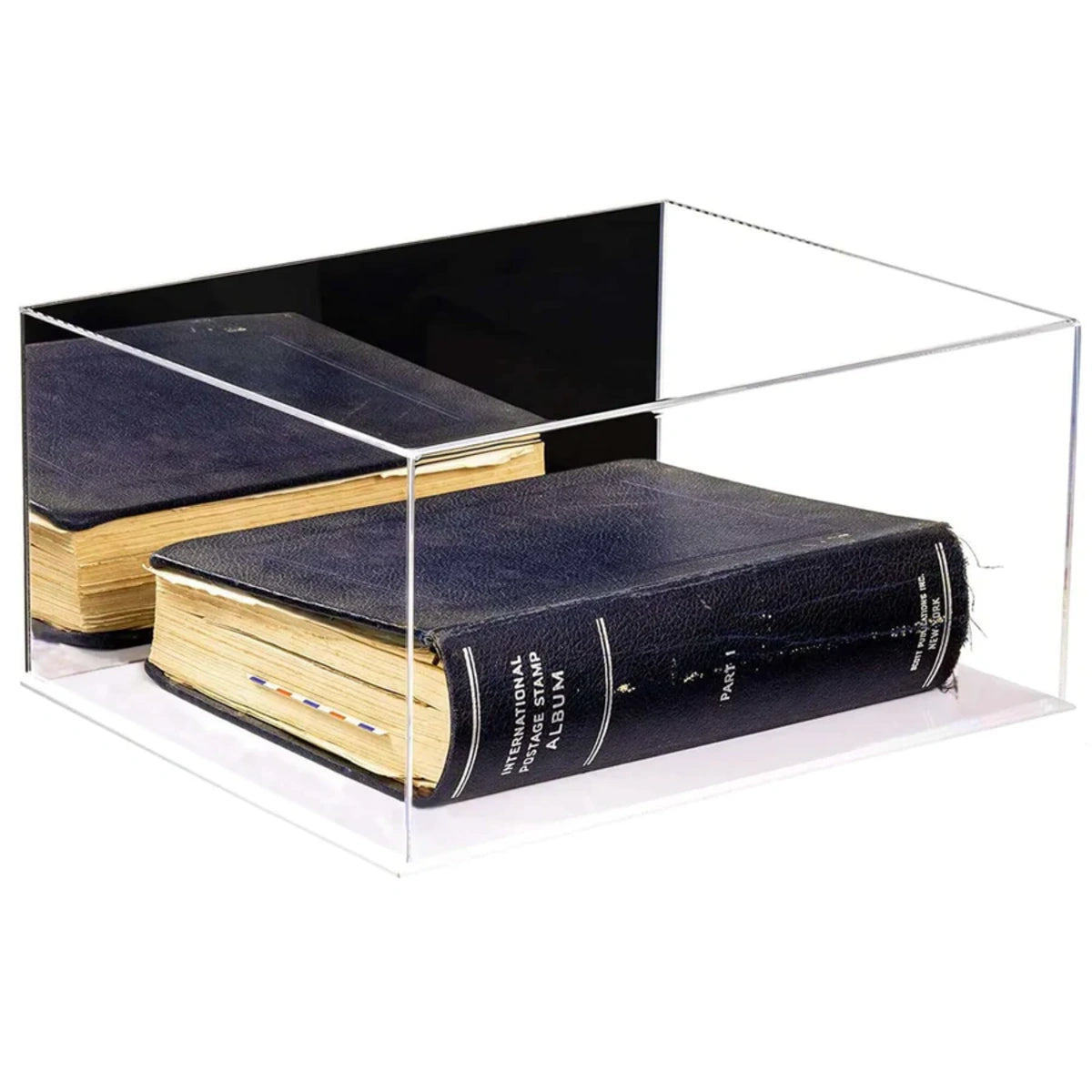 15.25" x 12" x 8" Acrylic Book Display Case Plastic Clear Box
