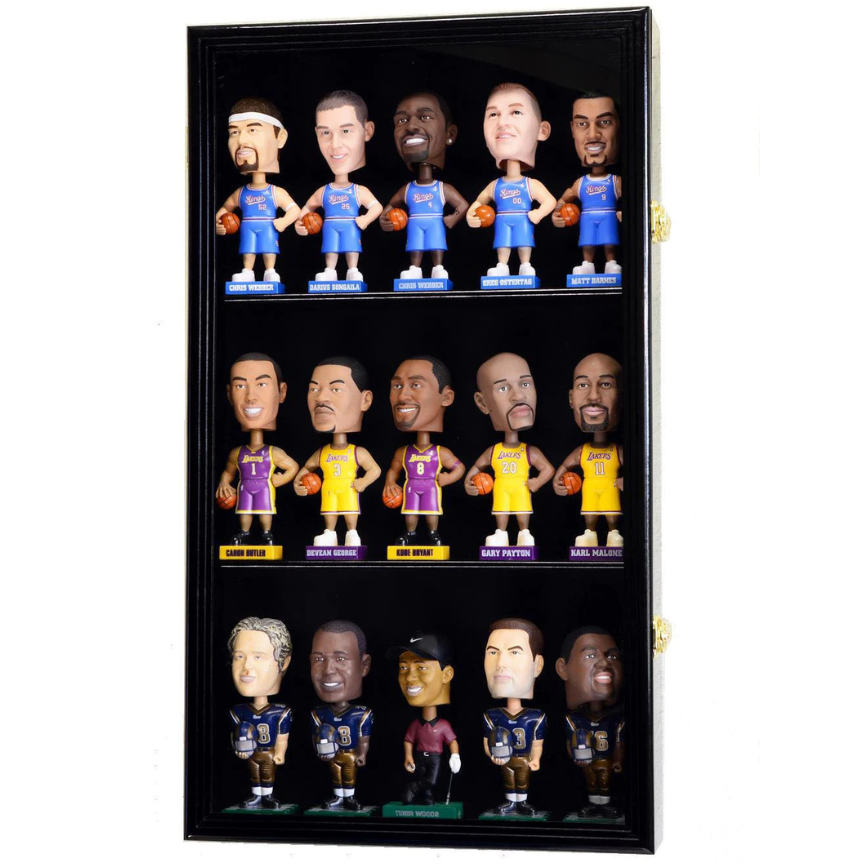 15 Bobblehead Figurine Display Case Cabinet