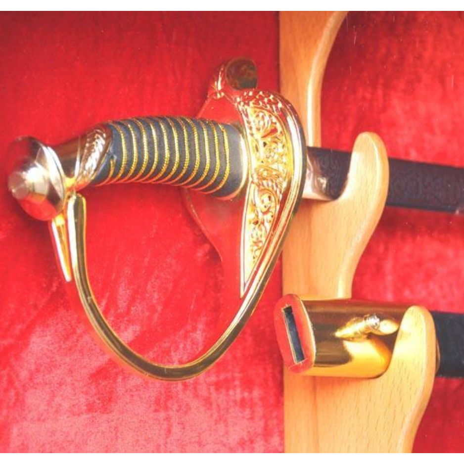 2 Swords and Scabbards Display Case Cabinet