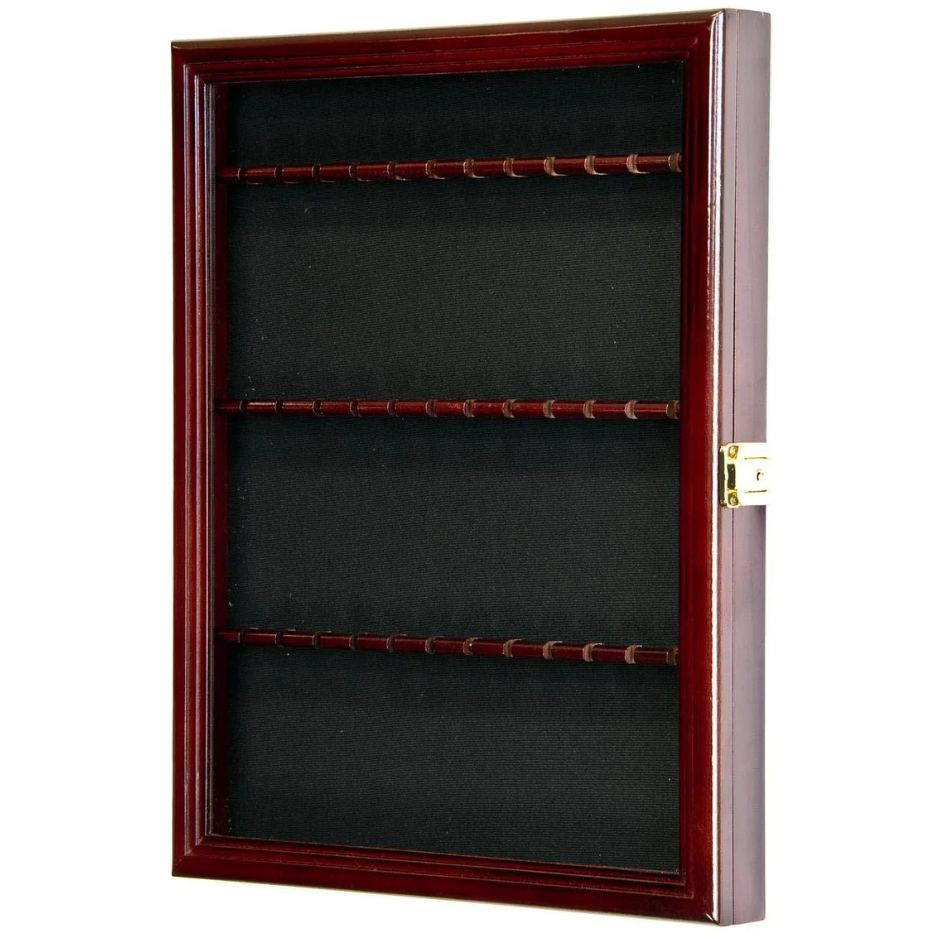 36 Souvenir Spoon Rack Display Case Cabinet