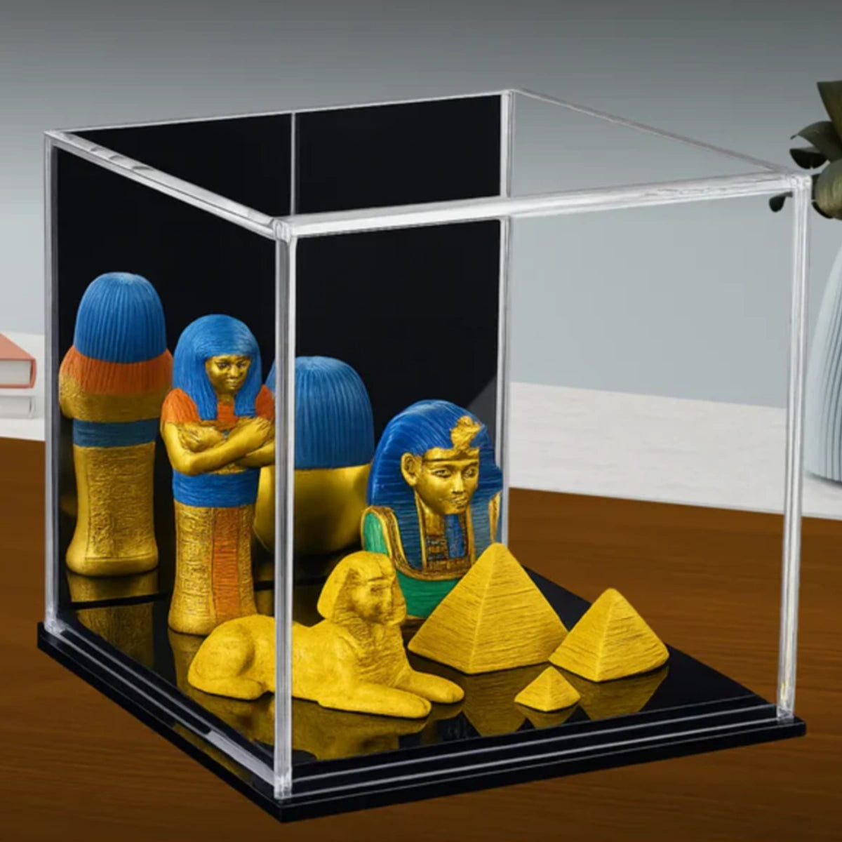 4" x 4" x 4" Acrylic Display Case For Collectibles Clear Plastic Box Mini Figures