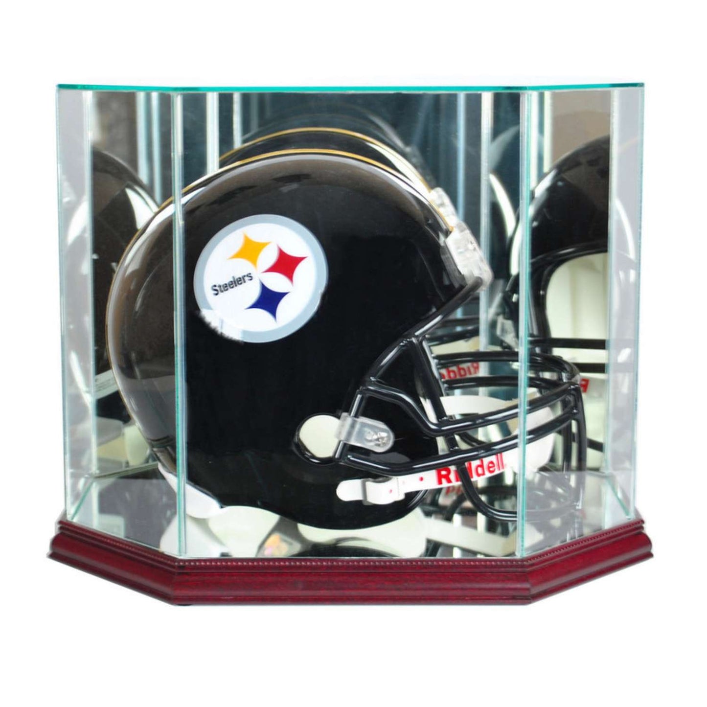 Real Glass Octagon Football Helmet Display Case