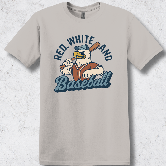 Red, White, and Baseball T-Shirt