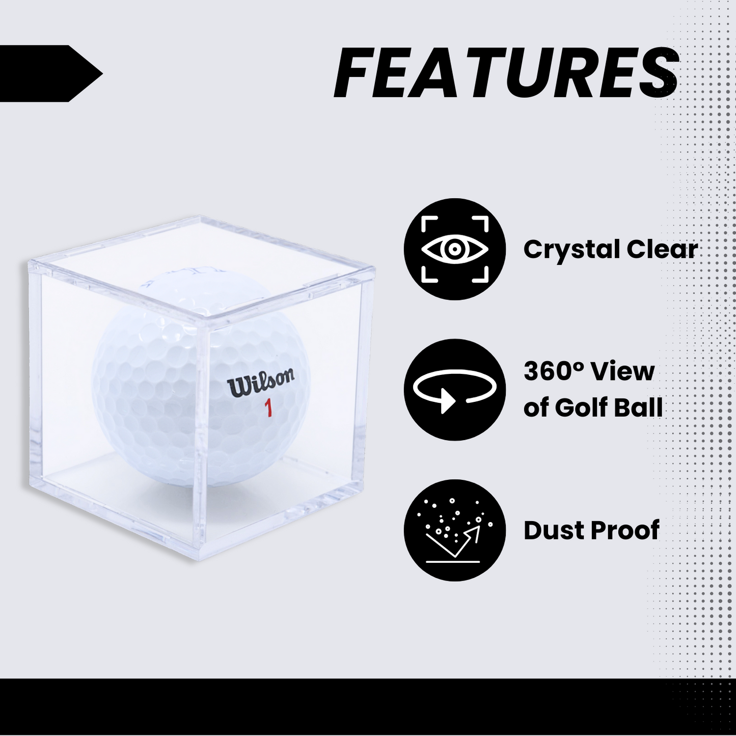 Golf Ball Display Case (6-Pack)
