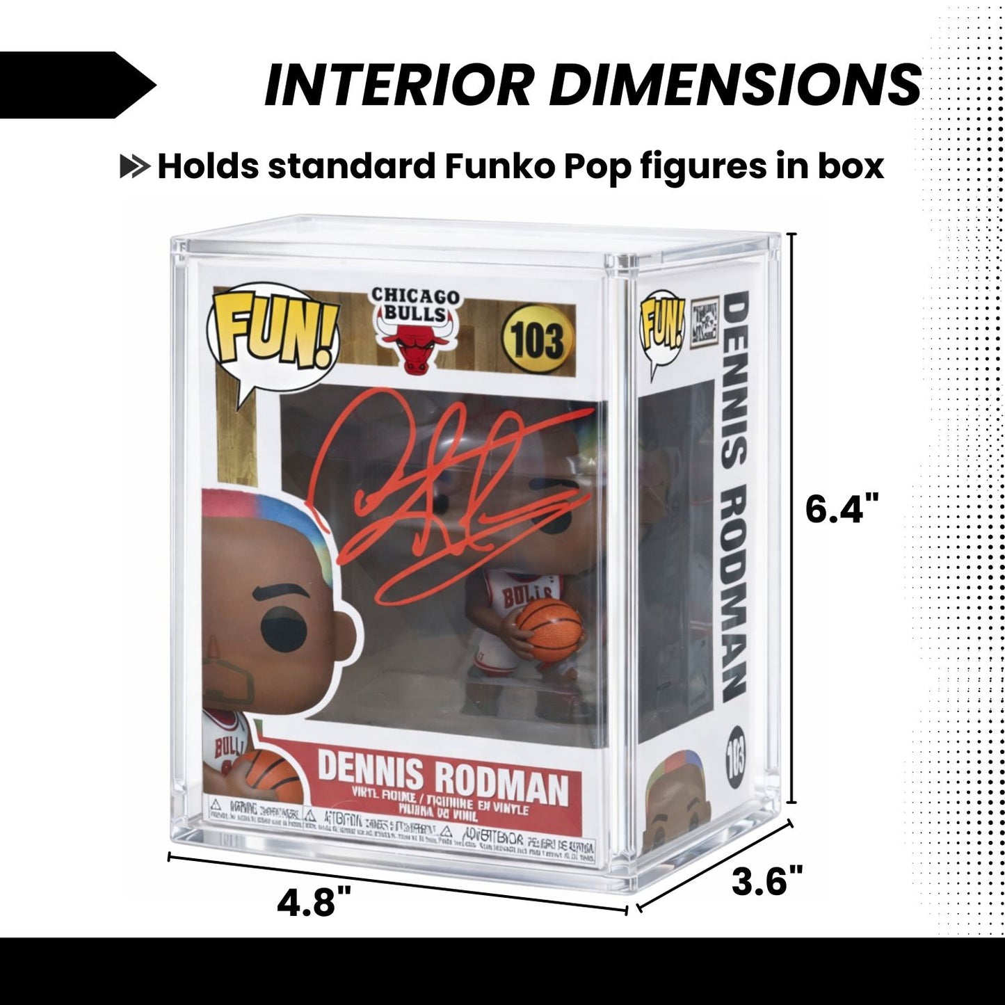 Funko Pop Protector - Thick Acrylic Display Case Cover for 4" Vinyl Figures