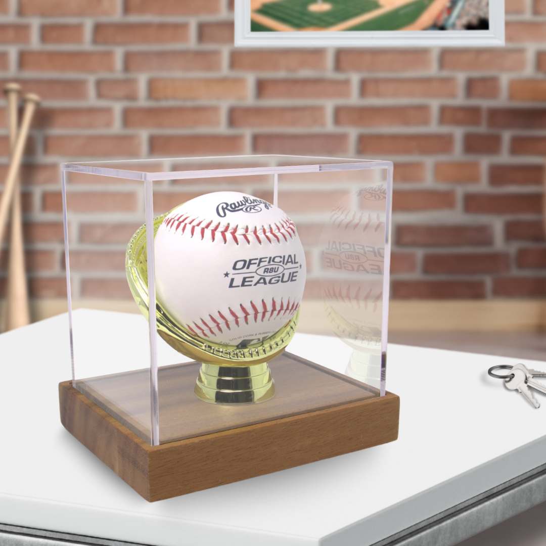 Gold Glove Baseball Display