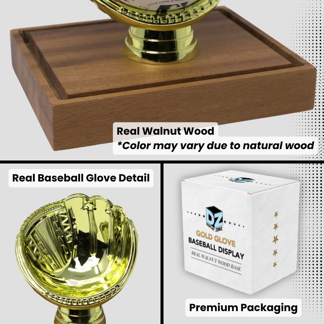 Gold Glove Baseball Display