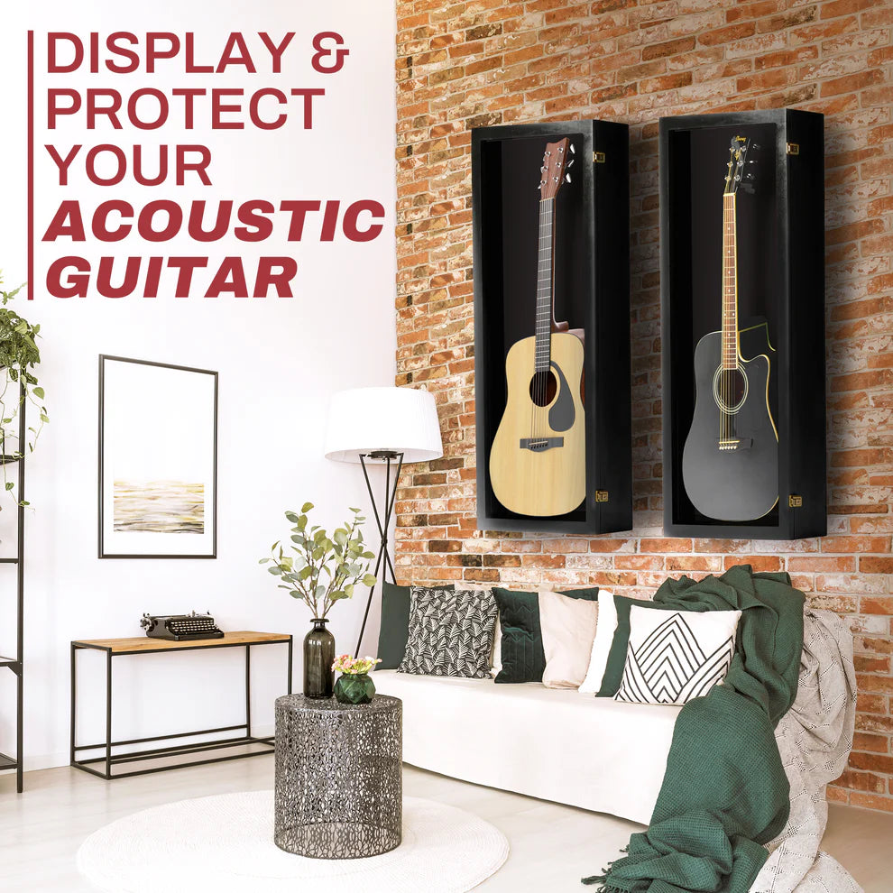 Acoustic Guitar Display Case UV Protection Made in USA