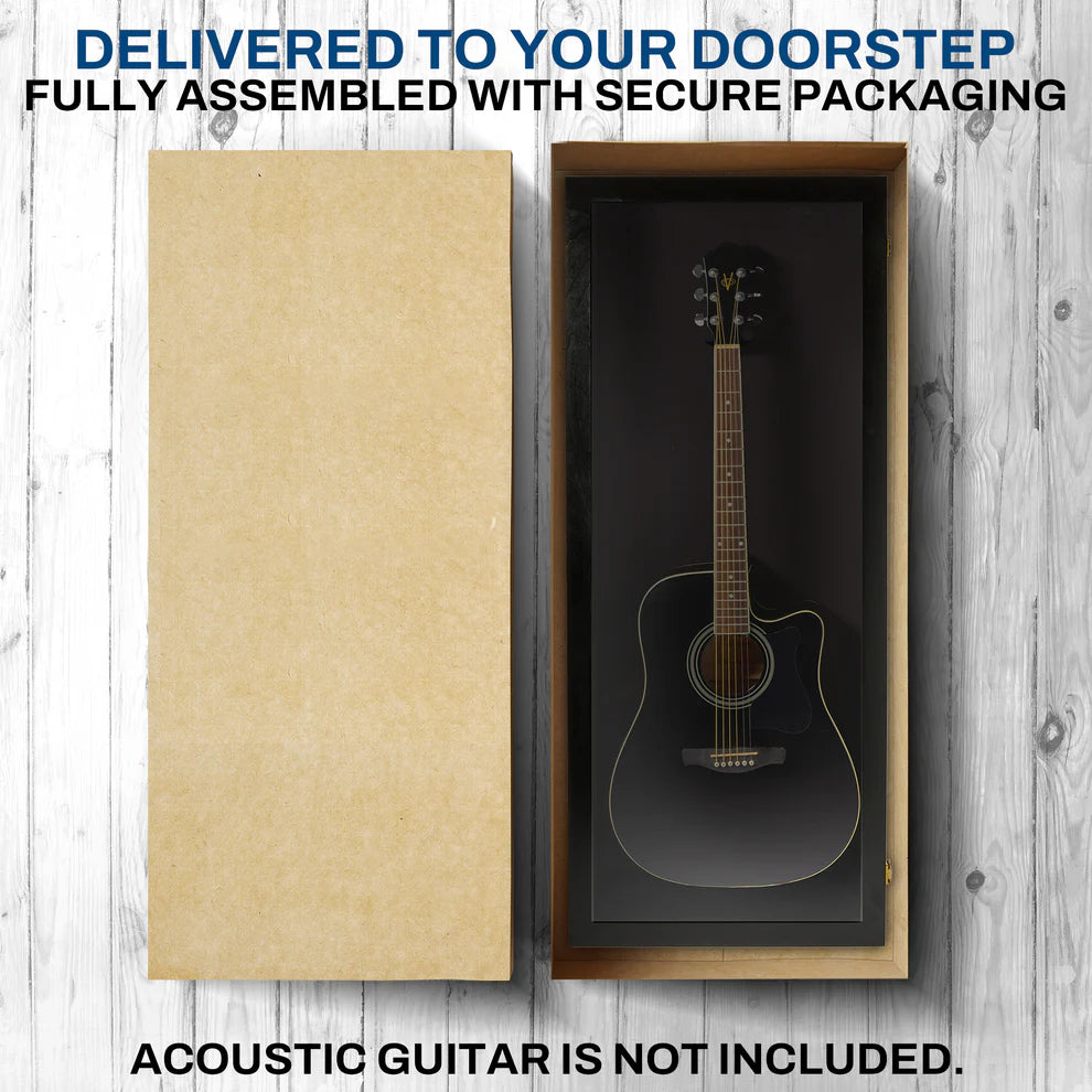 Acoustic Guitar Display Case UV Protection Made in USA