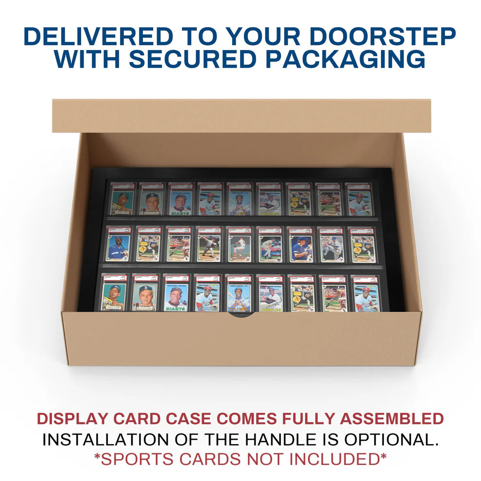 Sports Trading Card Display PSA Graded Case Display Cabinet Made in USA