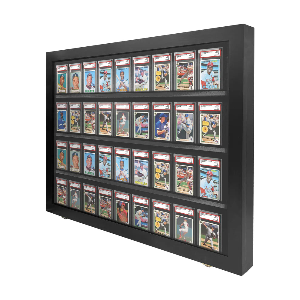Sports Trading Card Display PSA Graded Case Display Cabinet Made in USA