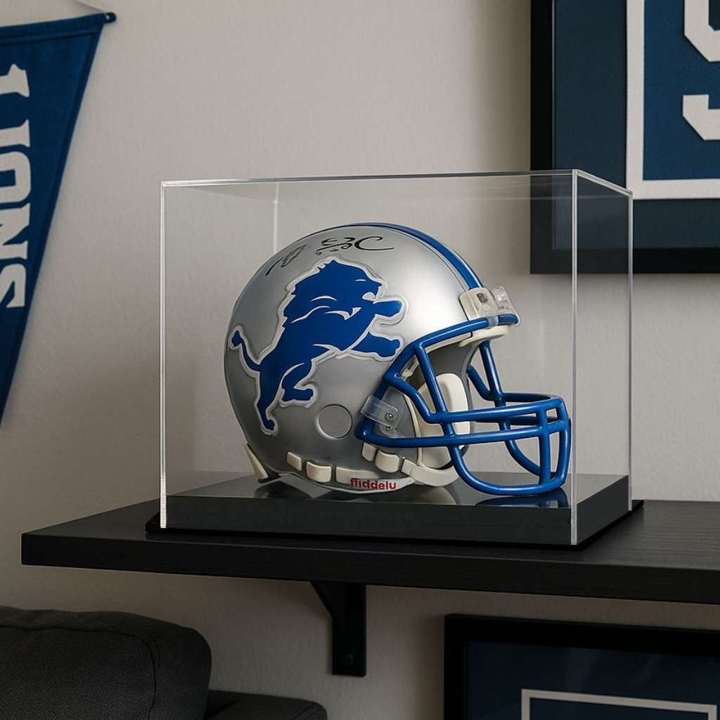 Mini Helmet Football Display Case