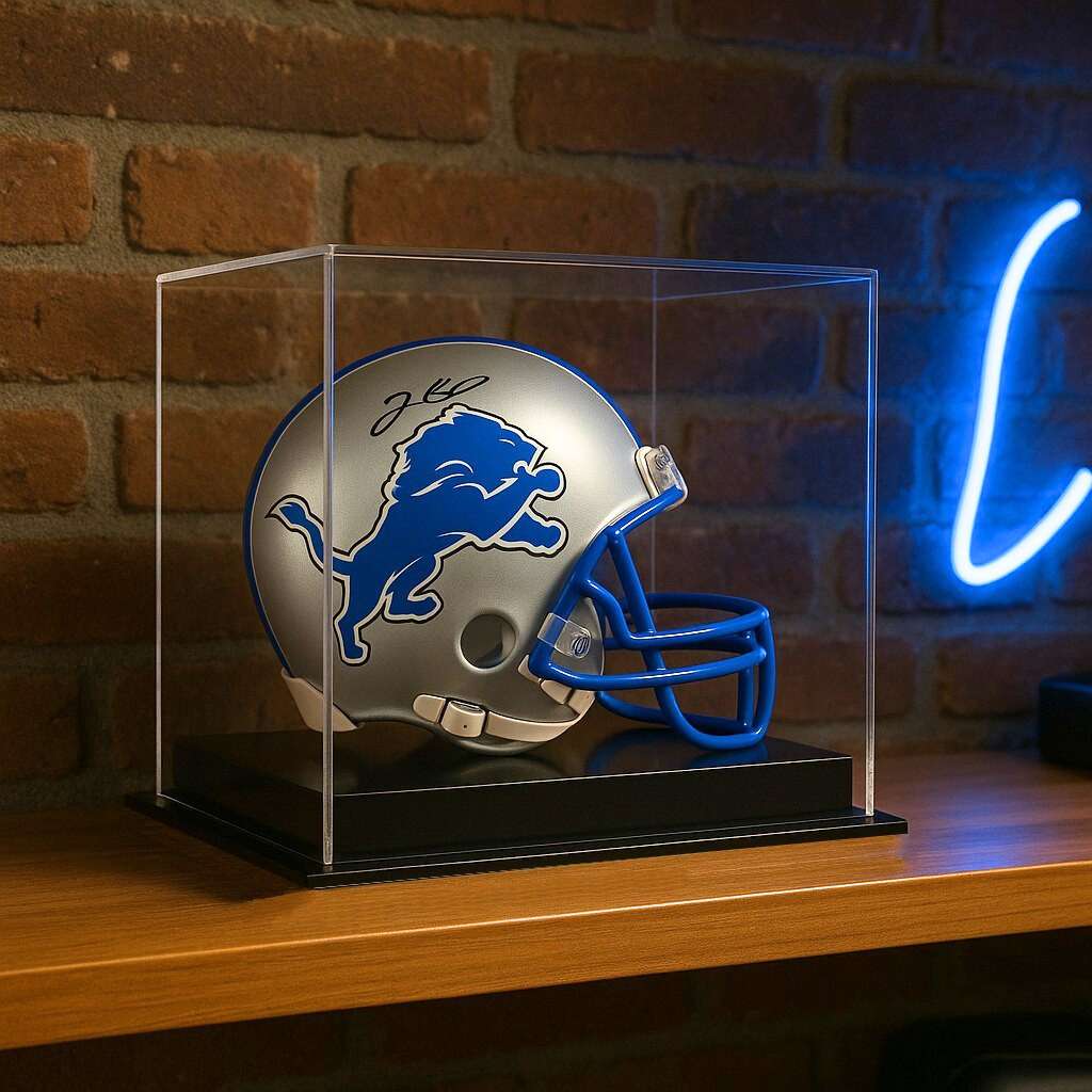 Mini Helmet Football Display Case