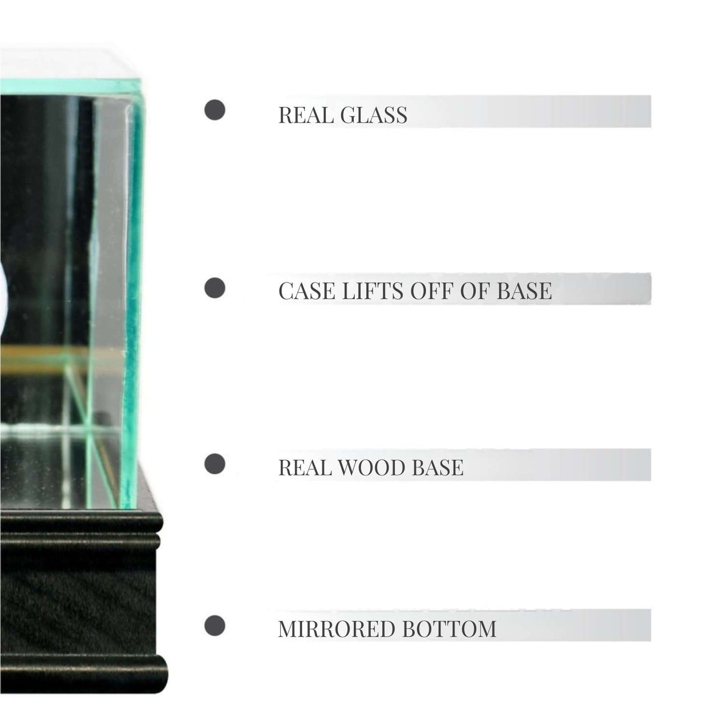 Real Glass Octagon Football Helmet Display Case