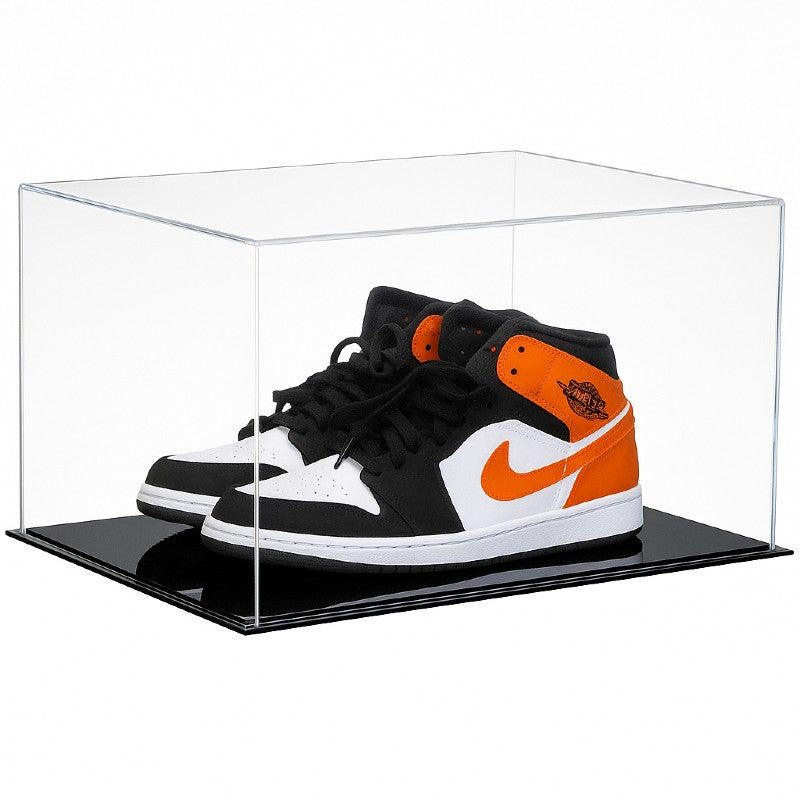 sneaker display case shoe case clear case for sneakers sneakerhead showcase black