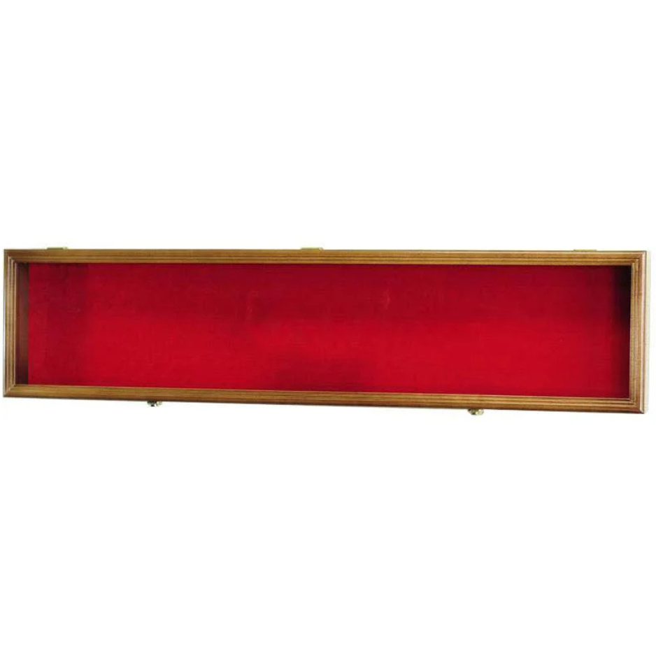 Short Swords or Daggers Display Case Cabinet UV Protection Walnut Wood