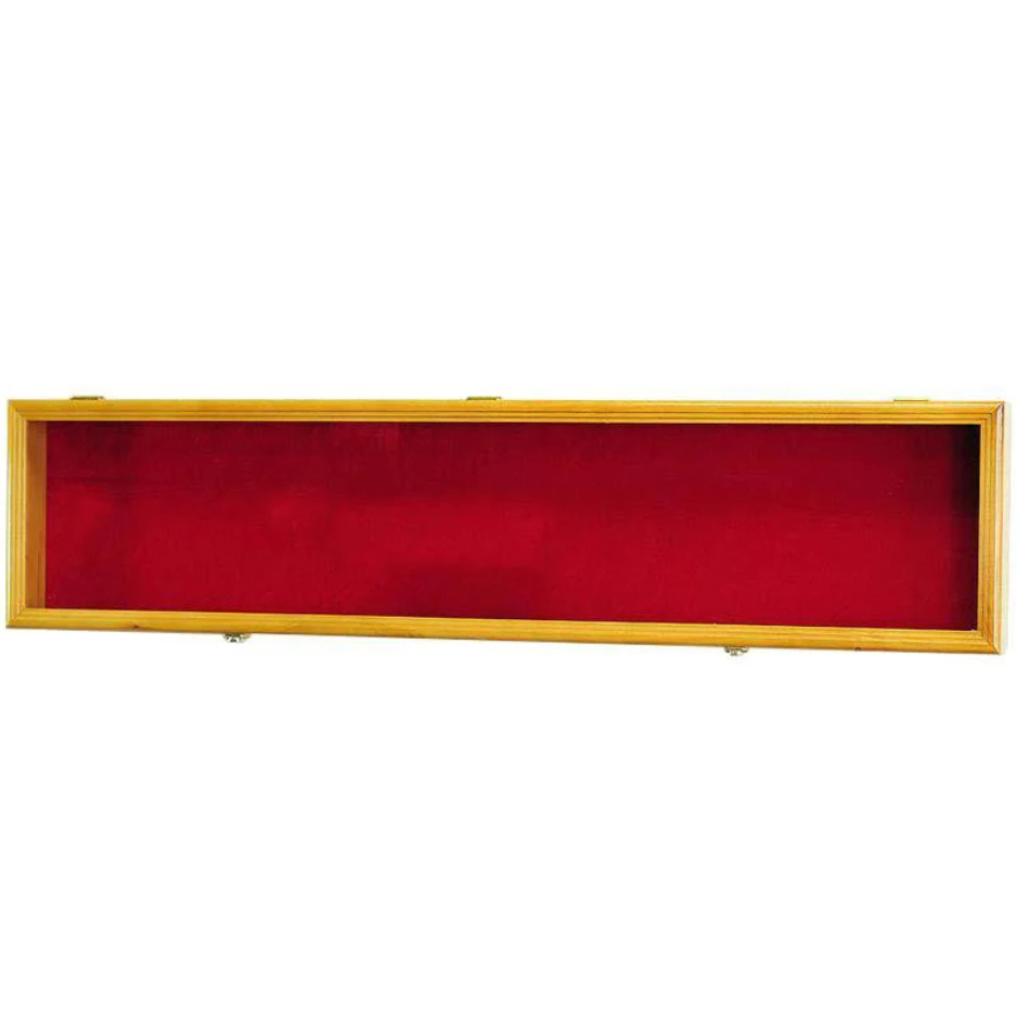 Short Swords or Daggers Display Case Cabinet UV Protection Oak Wood
