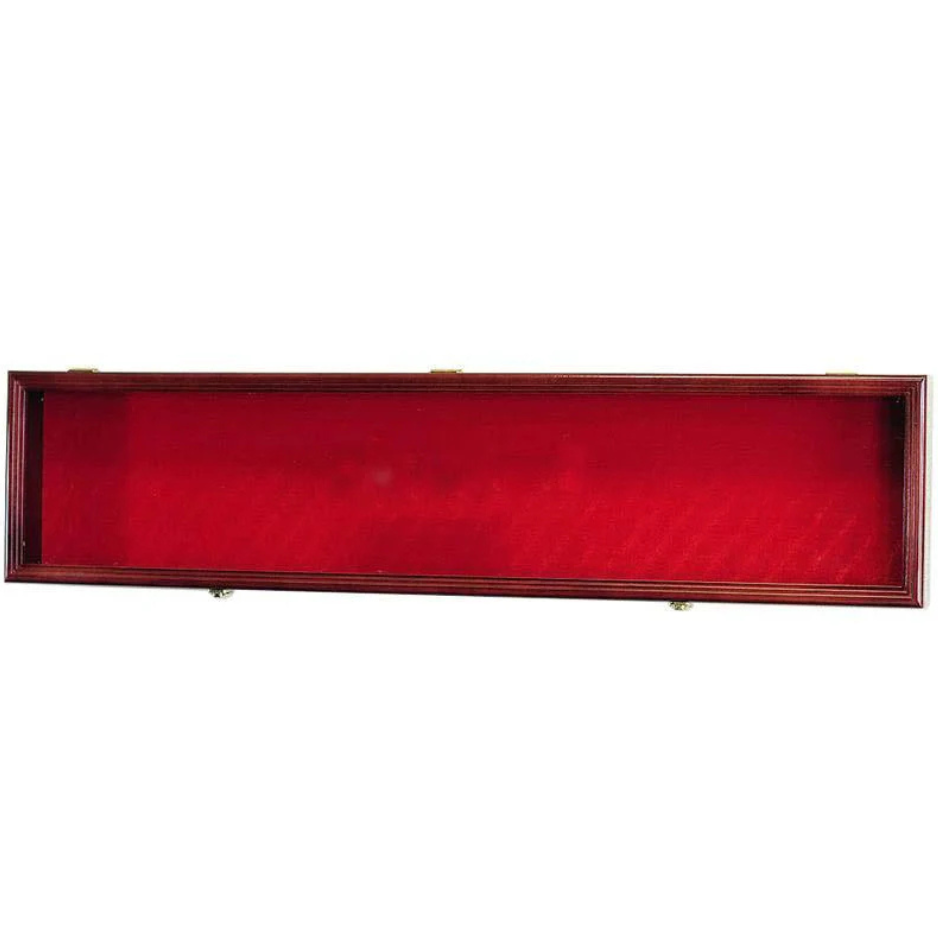 Short Swords or Daggers Display Case Cabinet UV Protection Cherry Wood