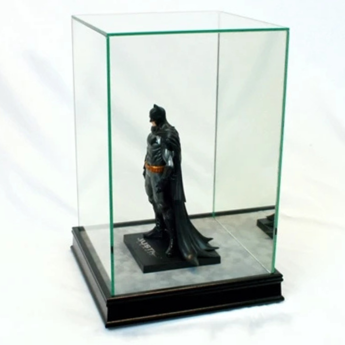 Real Glass 1/10th Scale Figurine Display Case Black Base
