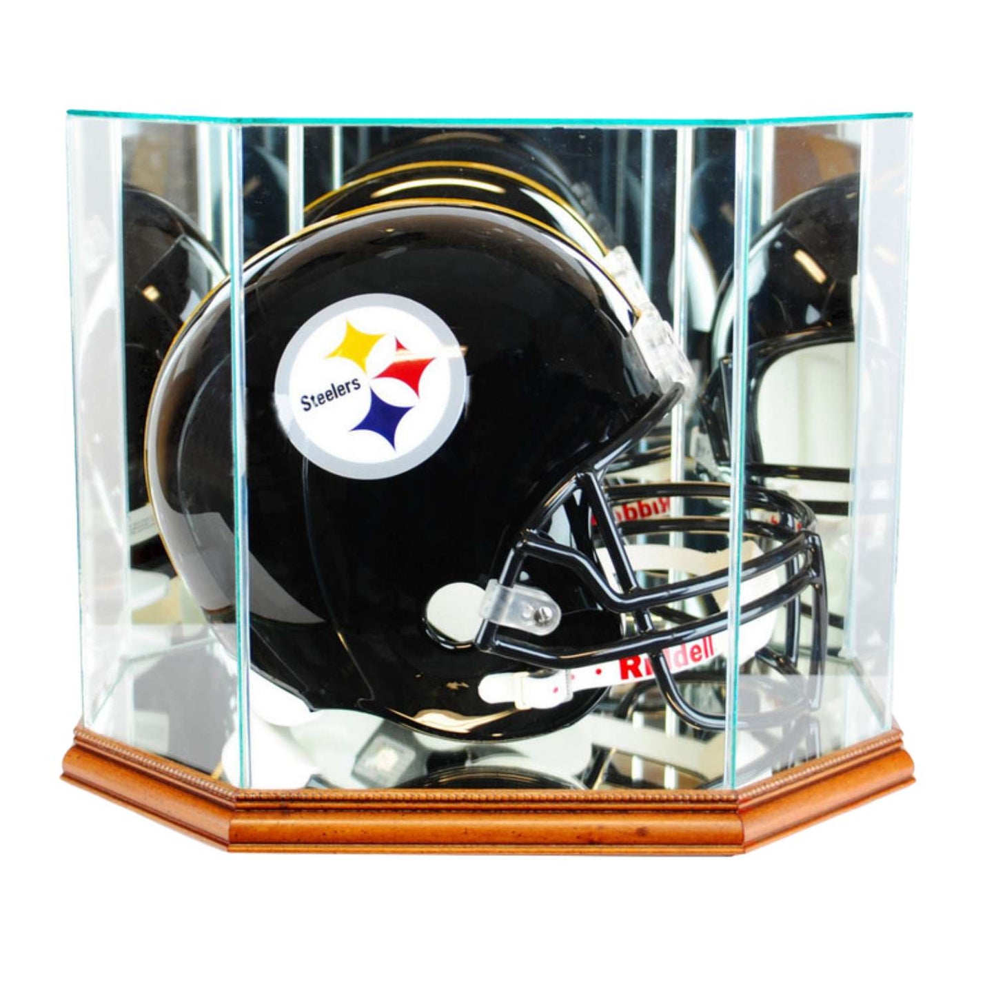 Real Glass Octagon Football Helmet Display Case