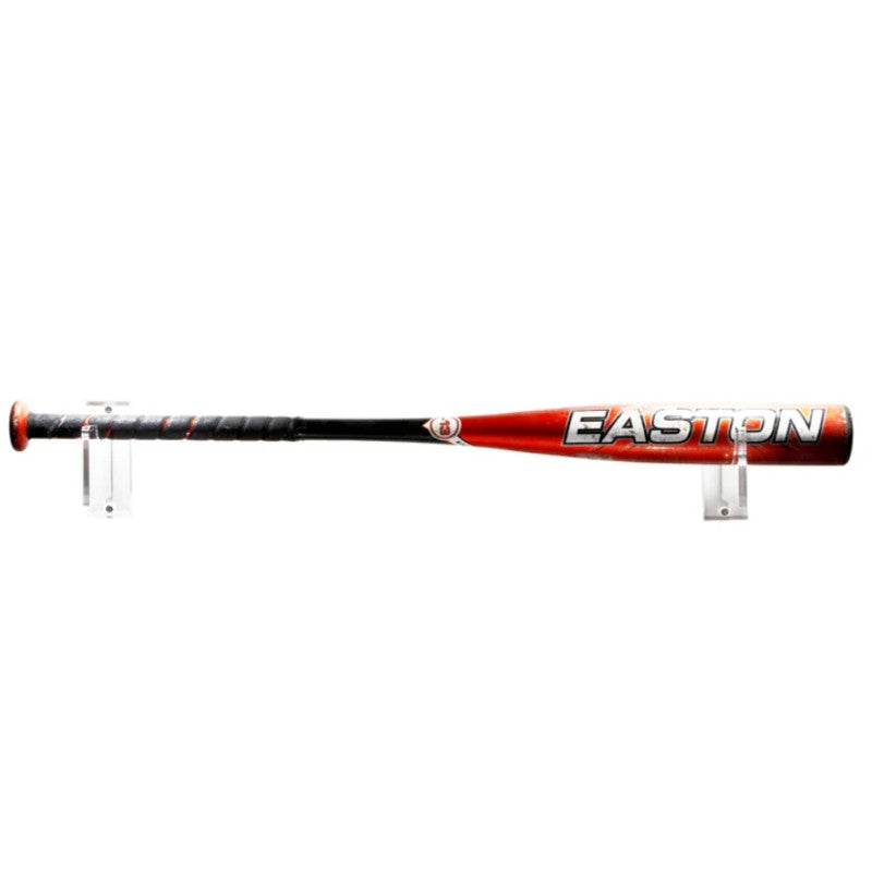 Acrylic Baseball Bat Display Horizontal Wall Mounts Brackets