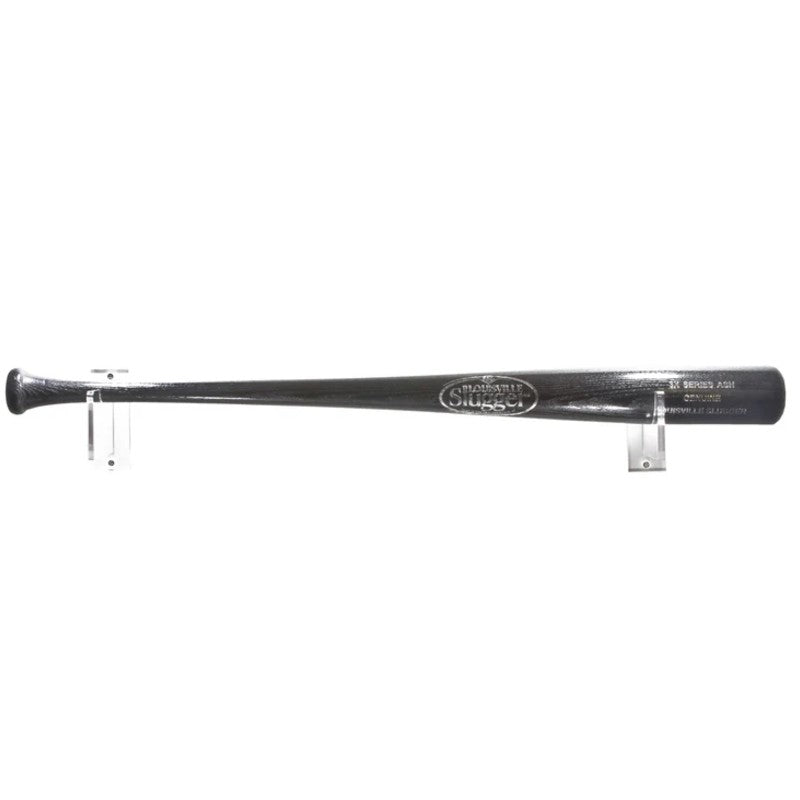 Acrylic Baseball Bat Display Horizontal Wall Mounts Brackets