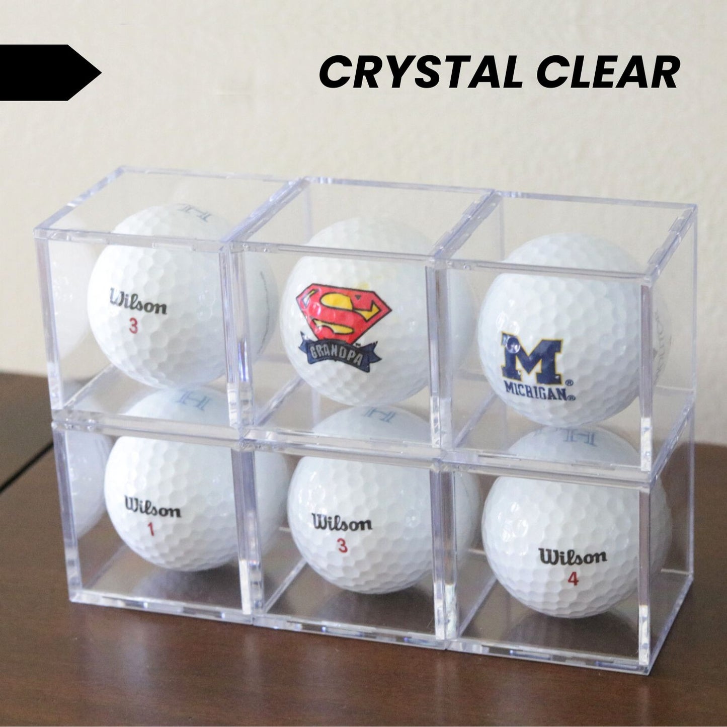 Golf Ball Display Case (6-Pack)