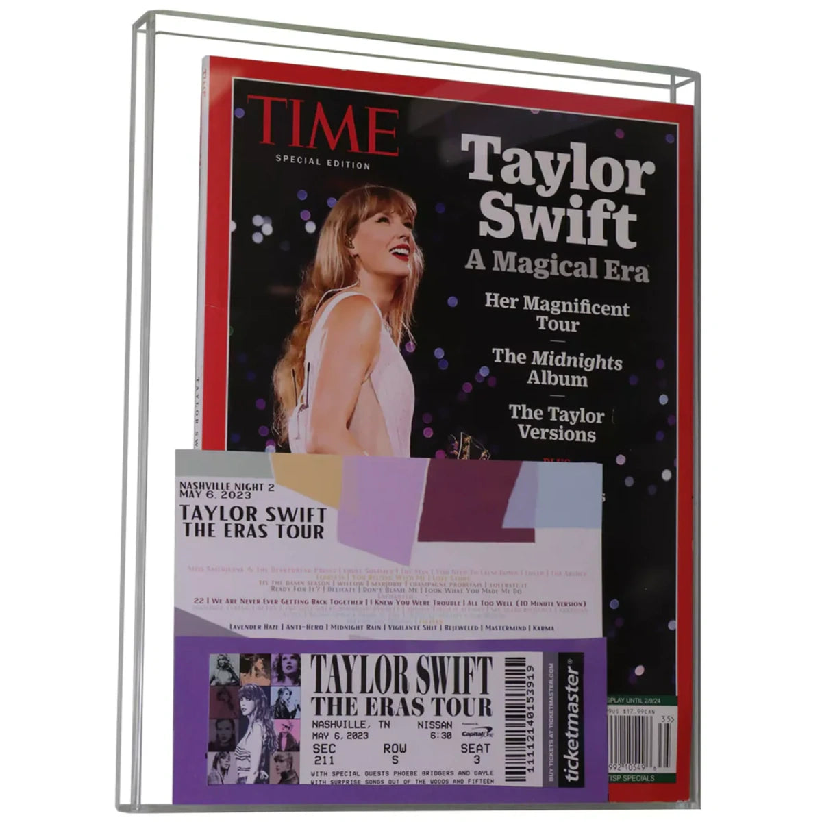 9" x 1" x 11.5" Acrylic Magazine or Comic Book Display Case Clear Plastic Box