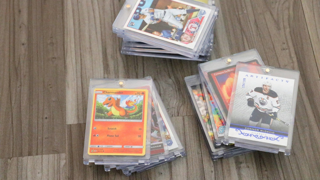 magnetic trading card holder 35pt trading card card holder crystal clear display zone card ase