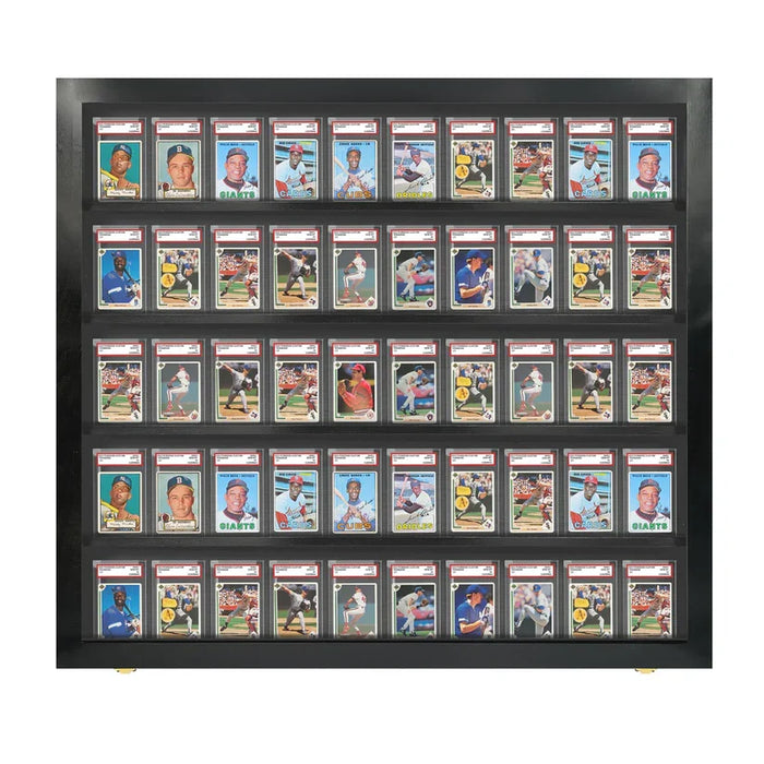 display zone trading card display cabinet with uv protection