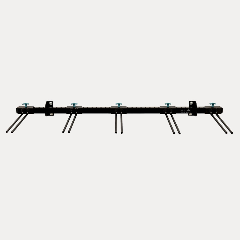 Wall Mounted Adjustable Ski Rack Storage System (Holds 10 Pairs of Skis)