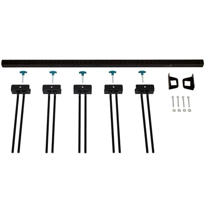 Wall Mounted Adjustable Ski Rack Storage System (Holds 10 Pairs of Skis)