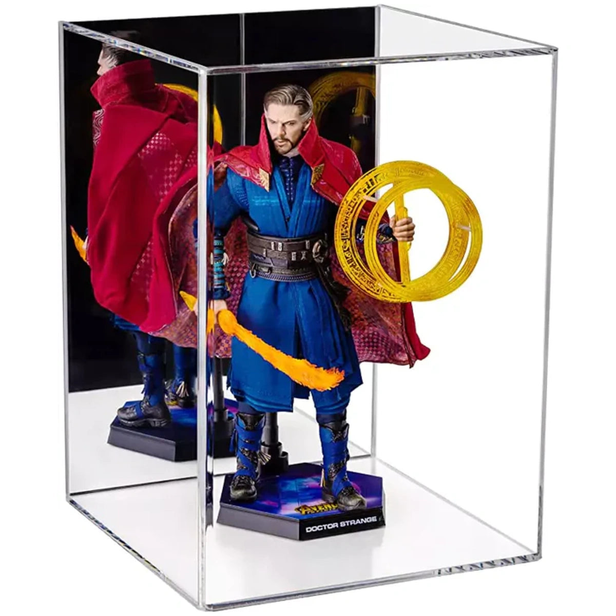 10.5" x 10.5" x 14.5" Acrylic Display Case for Figurine, Doll, or Action Figure Clear Plastic Box