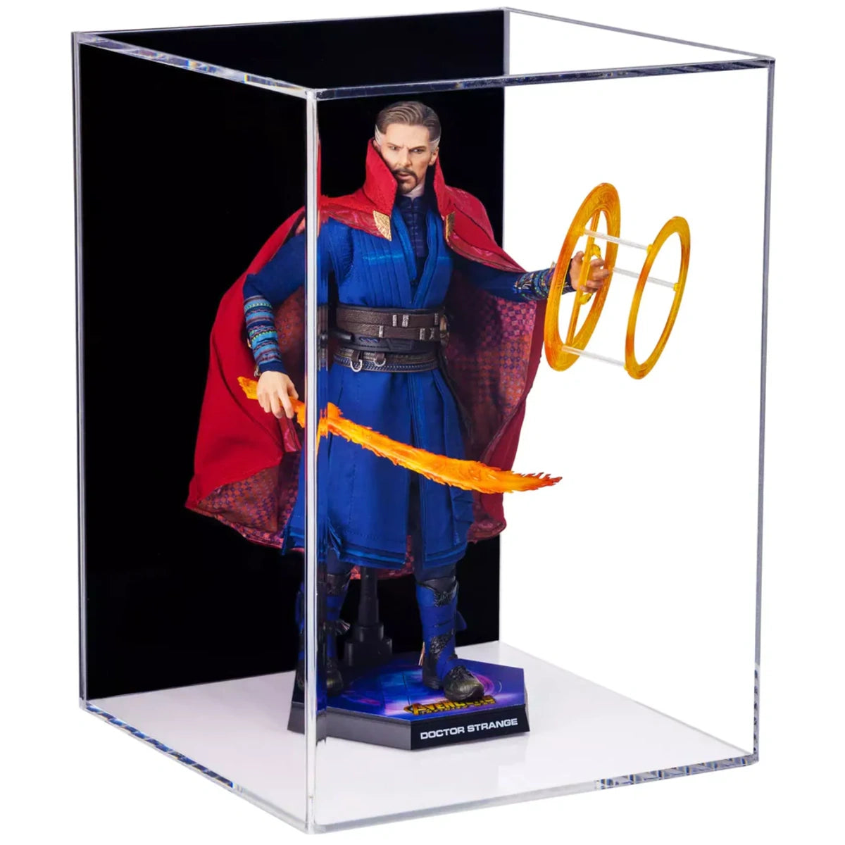 10.5" x 10.5" x 14.5" Acrylic Display Case for Figurine, Doll, or Action Figure Clear Plastic Box