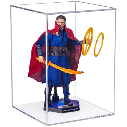 10.5" x 10.5" x 14.5" Acrylic Display Case for Figurine, Doll, or Action Figure Clear Plastic Box