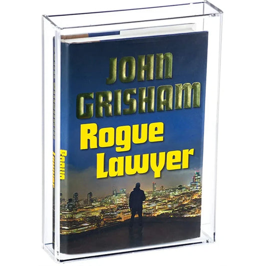 10.5" x 7.5" x 2" Acrylic Book Display Case Clear Plastic Box