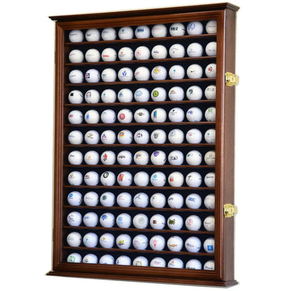 108 Golf Ball Display Case Cabinet Holder UV Protection