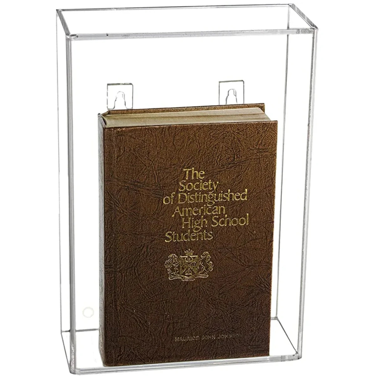 12.75" x 3.75" x 8.87" Acrylic Book Display Case clear plastic box bible