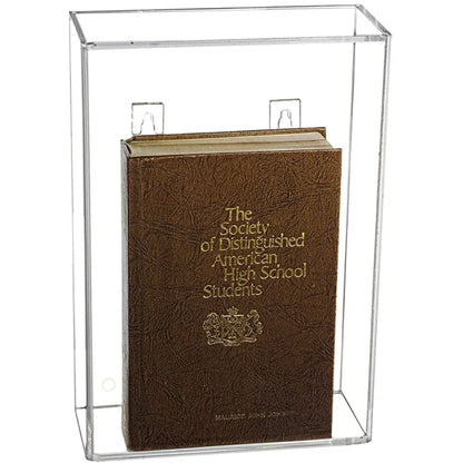 12.75" x 3.75" x 8.87" Acrylic Book Display Case clear plastic box bible