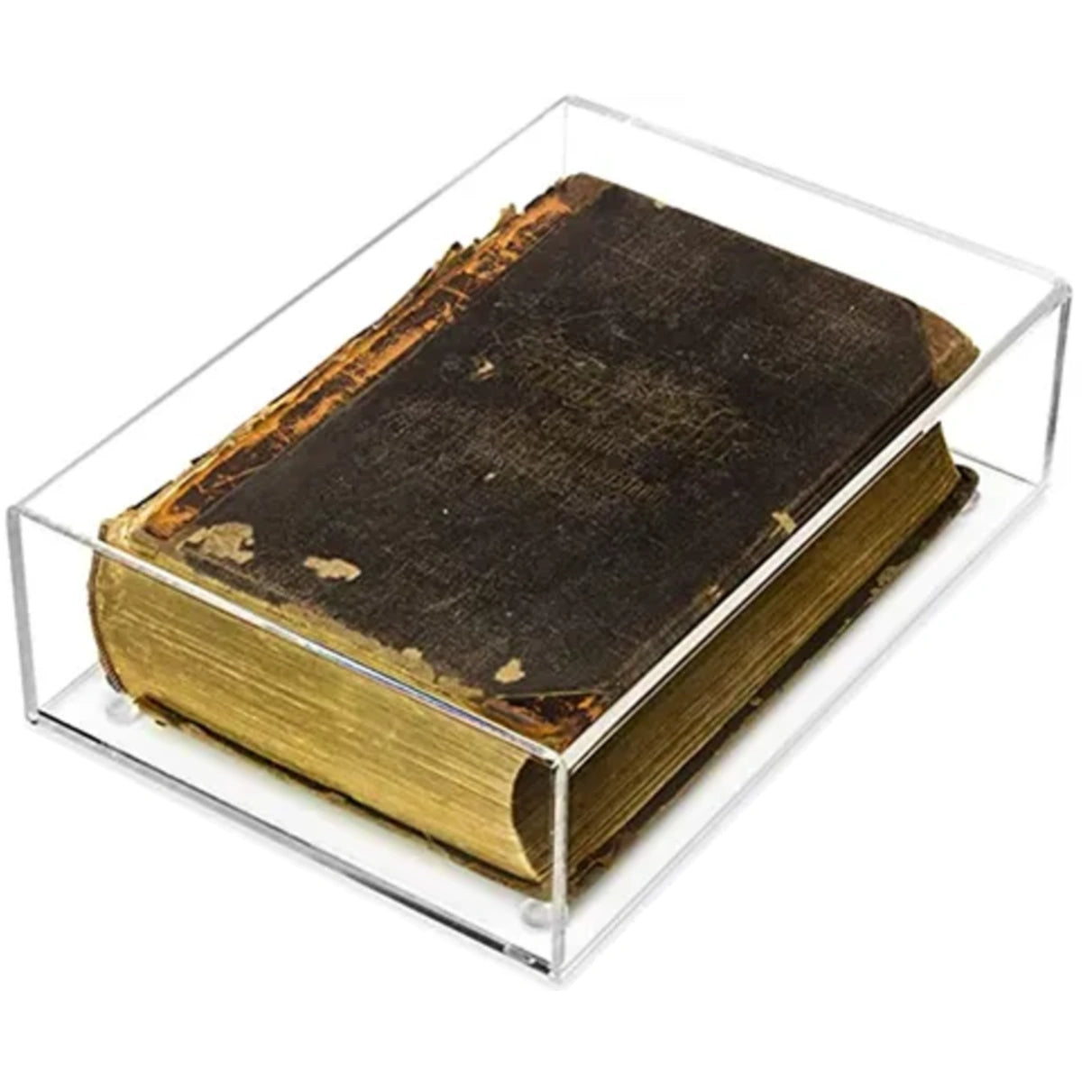 12.75" x 3.75" x 8.87" Acrylic Book Display Case clear plastic box bible