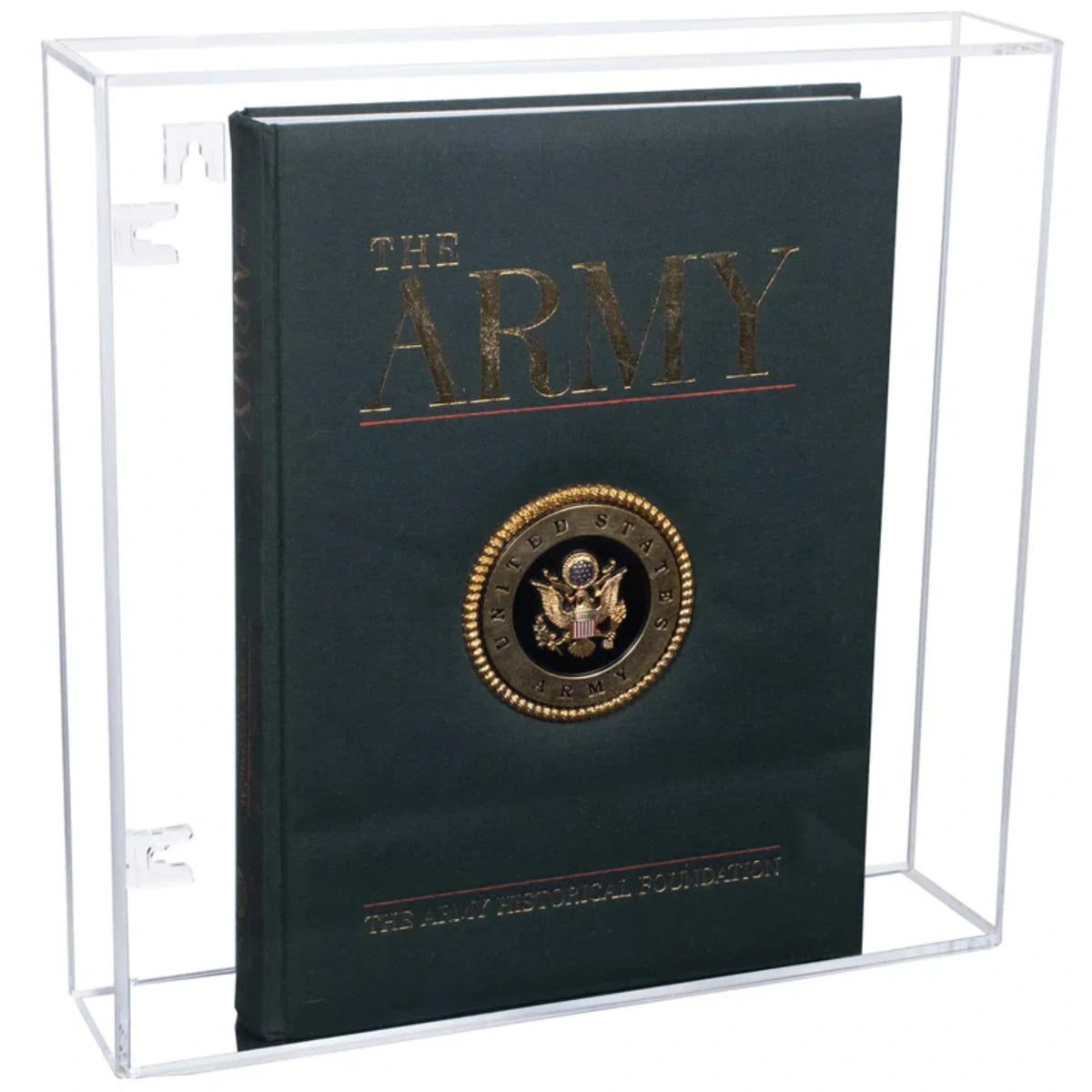 15.25" x 3" x 12.25" Acrylic Book Display Case Clear Plastic Box Wall Mount