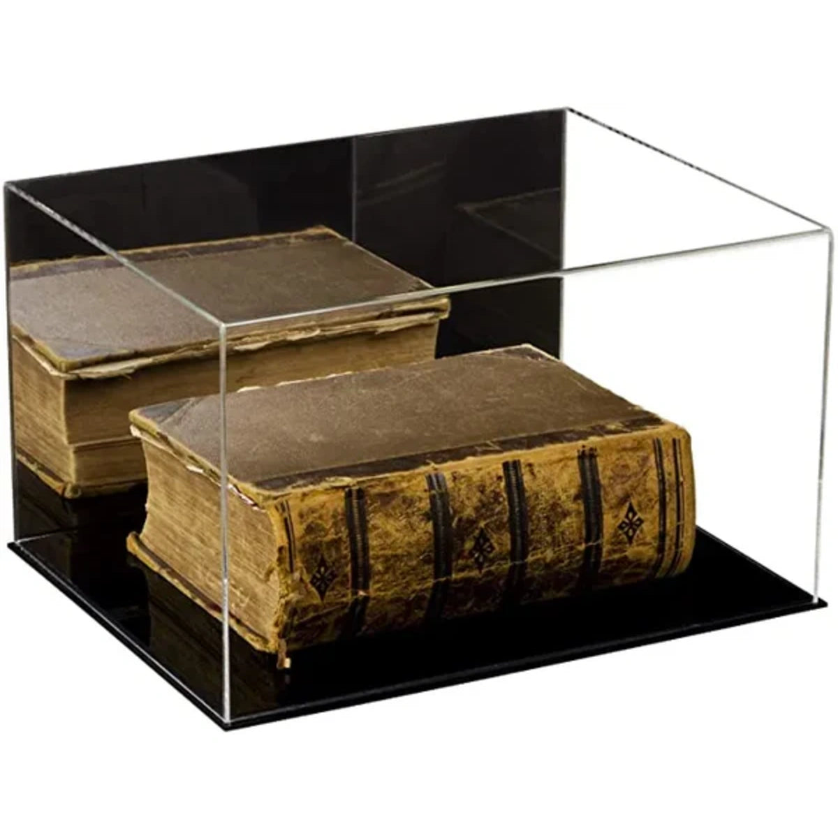 15.25" x 12" x 9" Acrylic Book Table Top Display Case Clear Plastic Box