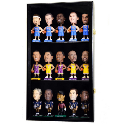 15 Bobblehead Figurine Display Case Cabinet