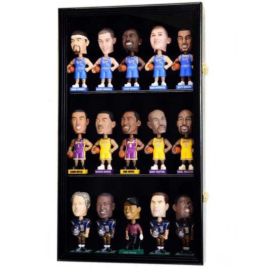 15 Bobblehead Figurine Display Case Cabinet