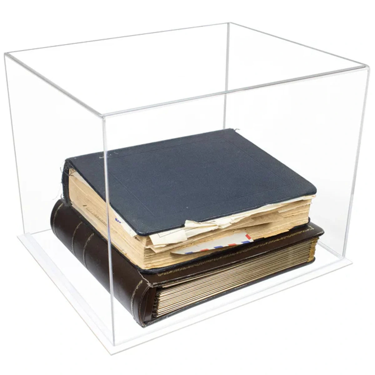 16" x 13" x 12" Acrylic Book Table Top Display Case Clear Plastic Box
