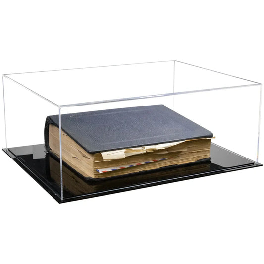 18" x 14" x 7" Acrylic Book Table Top Display Case Clear Plastic Box